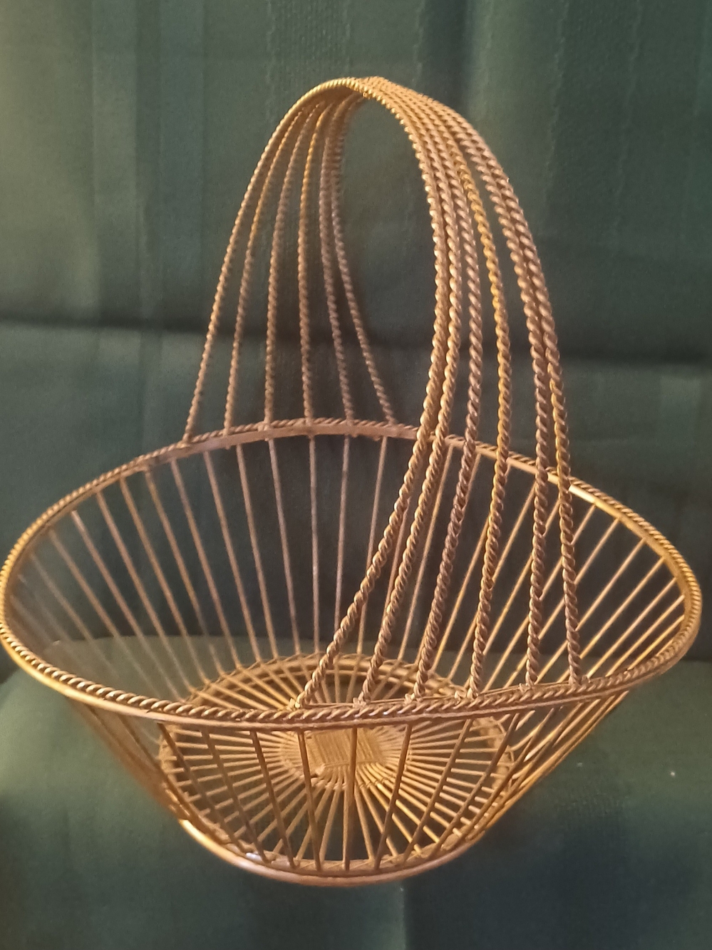 Handcrafted Decorative Wire Basket in Silver